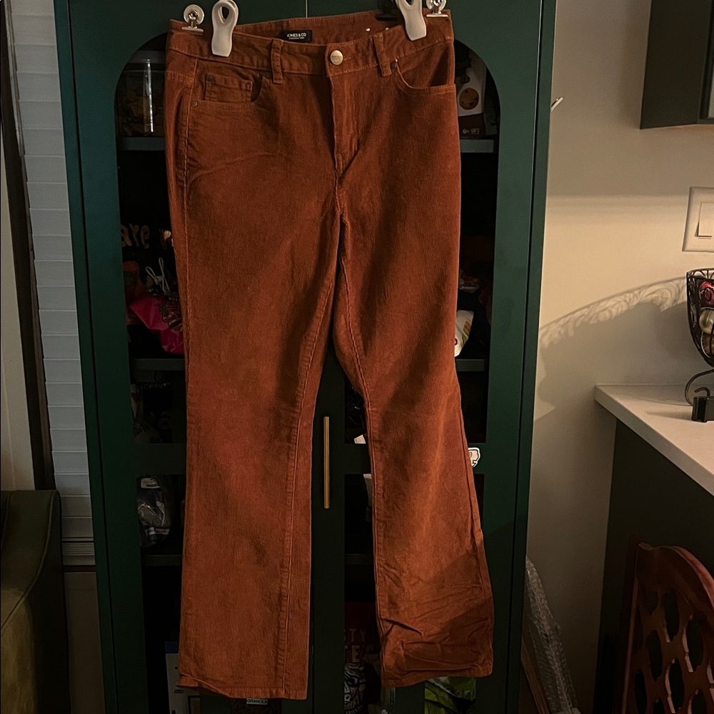 Jones & Co Rust Corduroy Trousers